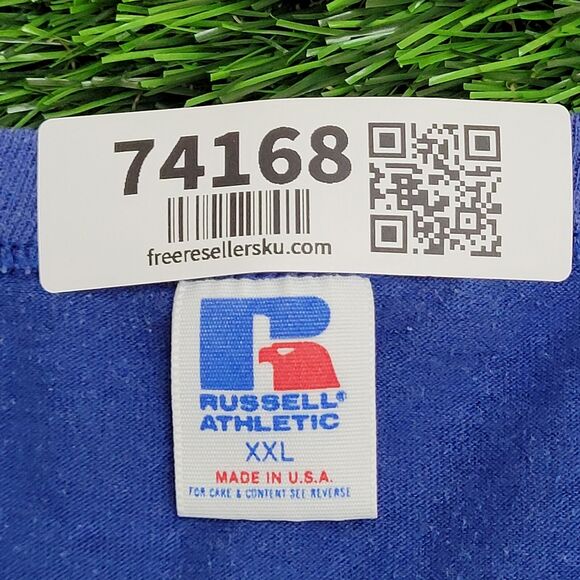 Vintage 80s Russell-Athletic Shirt 2XL 26x26 Blue-Devils - Picture 7 of 13